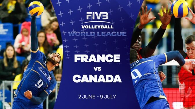 Liga Mondială, semifinale : Franța – Canada, faze selecționate