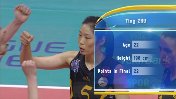 Liga Campionilor 2017 (F), Faza Celor 4 Finaliste Cea mai bună jucătoare: Zhu Ting