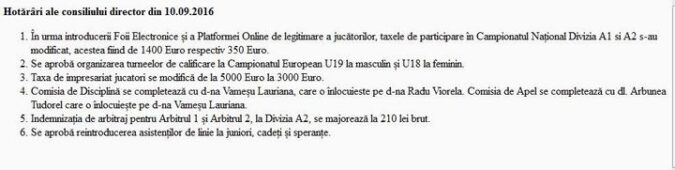 Pe data de 10 septembrie a avut loc sedinta Consiliului Director unde s-au luat…