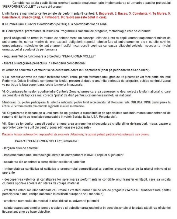 Am citit pe informatii despre unul dintre programele care doresc sa revigoreze voleiul juvenil…