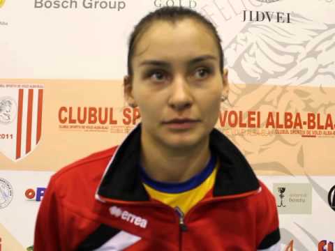 Adina Salaoru (înainte de meciul cu CSM Lugoj)